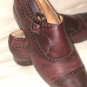 Aldo men’s Burgundy single Monkstrap Oxford